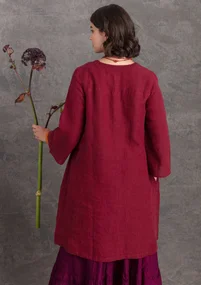 Robe en lin tissé - pourpre