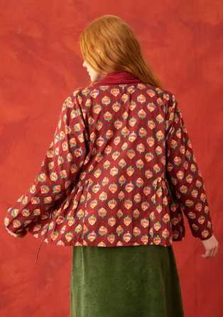 “Himalaya” blouse in organic cotton - agate red