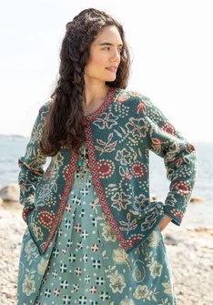 ��“Rashmi” organic cotton cardigan - opal green