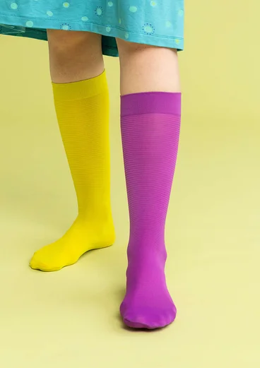 Striped knee-highs in recycled polyamide - mayflower