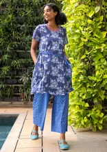 “Rema” jersey dress in organic cotton - lupin