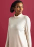 Lyocell/spandex jersey turtleneck (feather XS)