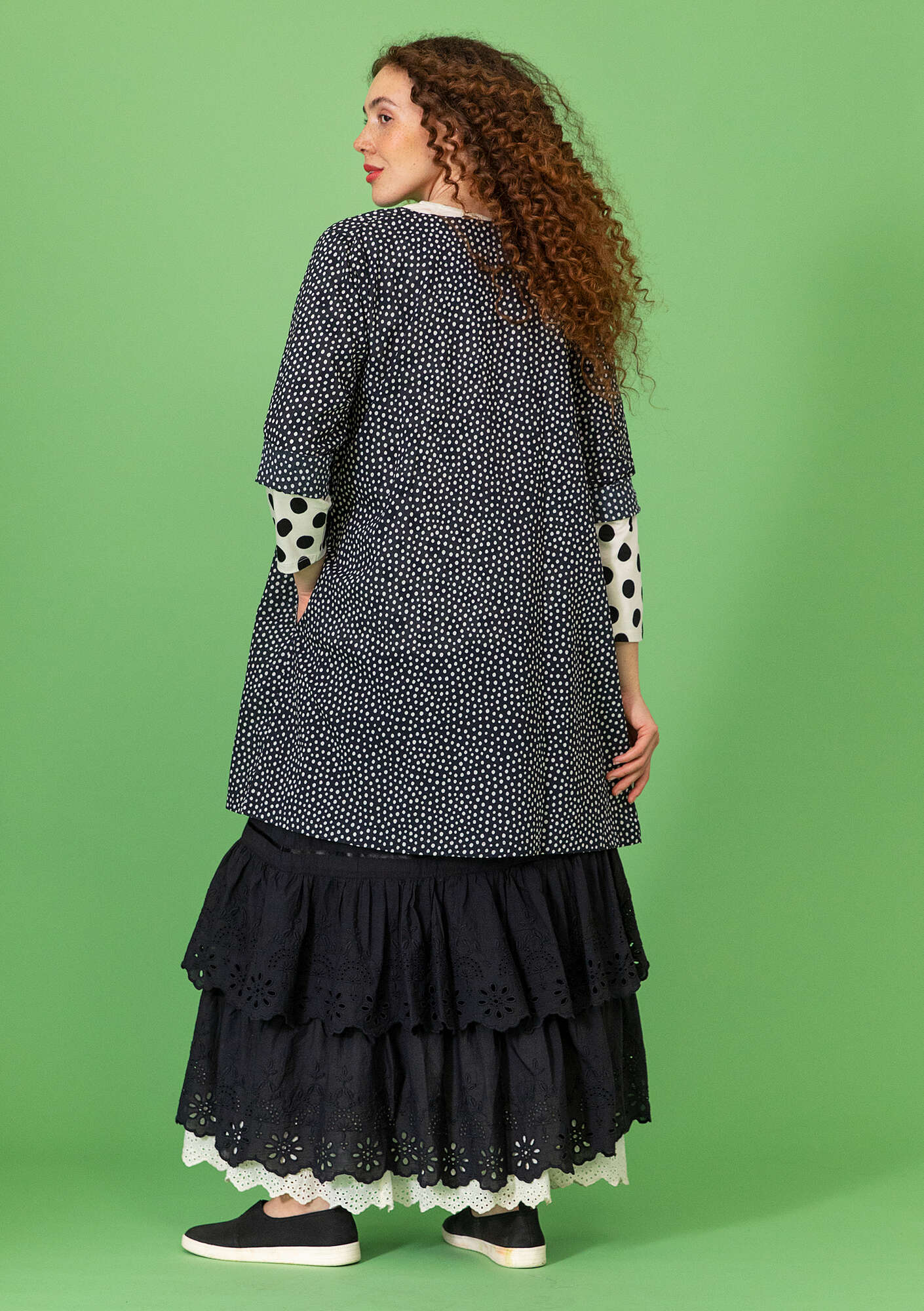 Monika” woven tunic in organic cotton gudrunsjoden.com