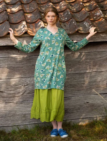 “Dolores” jersey dress in organic cotton/modal - artemisia