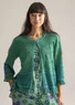 “Naima” organic/recycled cotton cardigan (malachite XL)