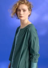 Woven “Hedda” blouse in organic cotton - opal green