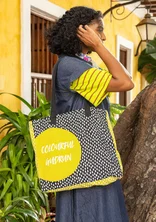 “Nina” organic cotton bag - black