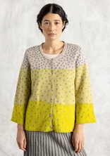 “Siv” recycled/organic cotton cardigan - lime green