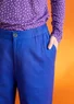 Woven pants in organic cotton dobby (brilliant blue S)