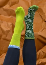 Chaussettes "Ebba" en coton biologique - goyave