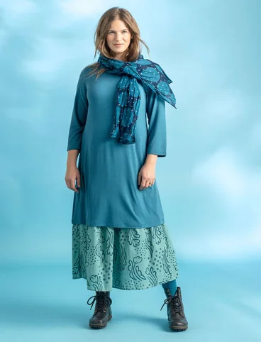 Tricot jurk "Luna" van lyocell/elastaan - petrol