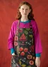 “Fruits” apron in organic cotton (dark ash grey One Size)