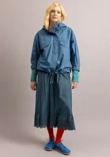 Woven organic cotton jacket - light indigo