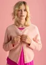 Gilet en laine/coton/alpaga (marbre rose S)