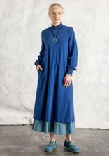 Organic cotton jersey dress - indigo blue