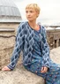 “Lale” cardigan in organic/recycled cotton (indigo S)