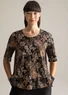 Top "Yasmina" en coton biologique (noir S)