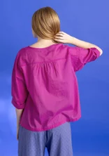 Geweven blouse "Hedda" van biologisch katoen - cerise