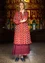“Nepal” woven organic cotton dress (agate red XL)