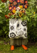 “Sunflower” organic cotton/linen bag - ecru