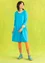 “Alma” jersey dress in organic cotton/modal (lagoon blue S)