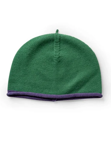 Mütze „Rainbow“ aus Baumwolle oder Baumwolle/Wolle  - dunkelsmaragd