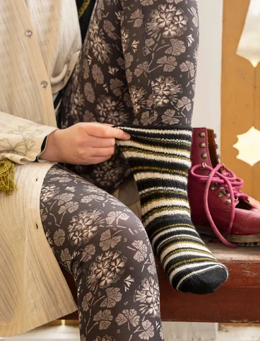 Chaussettes épaisses en laine d’agneau/laine recyclée - noir