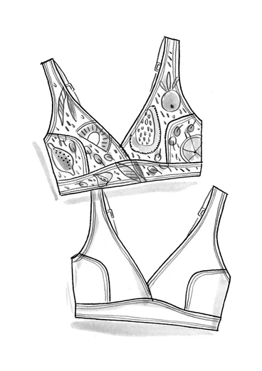 Brassière de bain "Botswana" en polyamide/élasthanne - noir