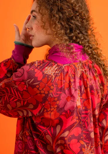 “Meadow” dress in woven organic/recycled cotton -