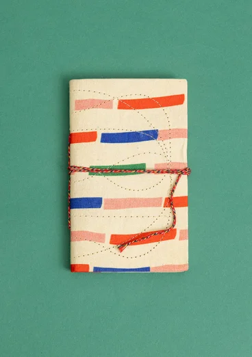 “Divya” fabric-covered notebook - light apricot