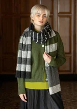 Knit scarf in an alpaca blend - graphite