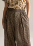 “Amina” woven organic cotton trousers (ash grey L)