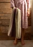 “Waves” bath towel in organic cotton (mauve One Size)