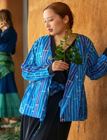 “Himalaya” blouse in organic cotton - brilliant blue