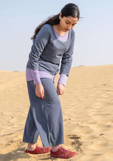 “Daisy” top in organic cotton - carbon