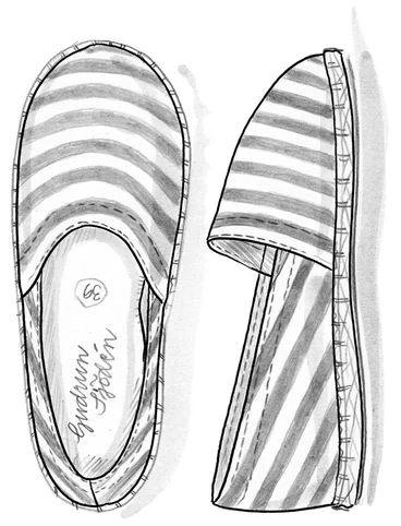 Espadrilles en coton - noir