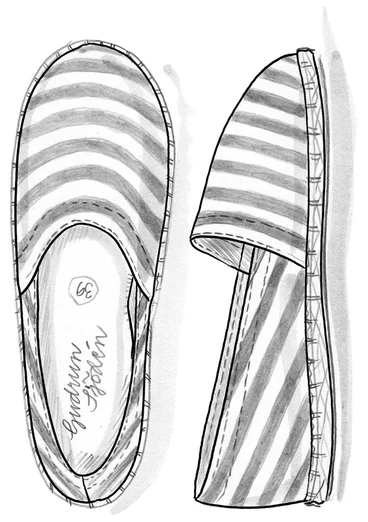 Espadrilles en coton - noir