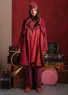 Robe en coton biologique tissé (rouge rouille S)