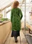 “Selma” organic cotton/recycled polyester velour dress (grass green XXL)