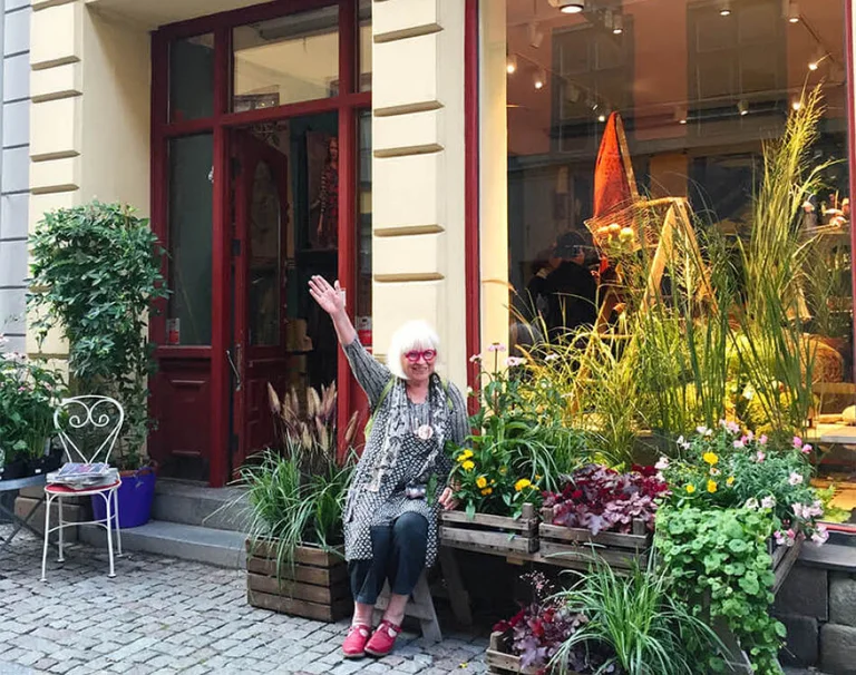 Gudrun Sjödén’s store on Stora Nygatan in Stockholm.  