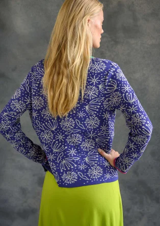 “Aqua” organic cotton cardigan - violet