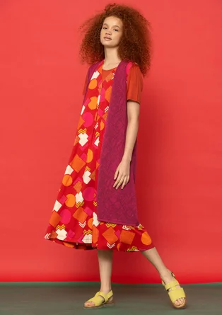 “Kompass” organic cotton jersey dress - wild strawberry