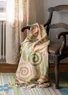 “Cumulus” organic cotton throw blanket (light sand One Size)