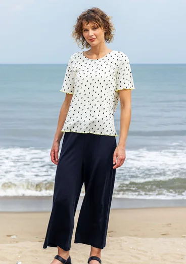 Top "Drop" i ekologisk bomull - oblekt