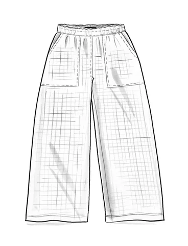 Pantalon "Field" en coton biologique tissé - terracotta