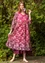 Vävd klänning "Floria" i ekologisk bomull (rosa orkidé S)
