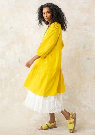 Woven organic cotton dress - pineapple