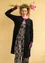 “Selma” organic cotton/recycled polyester velour dress (black XXL)