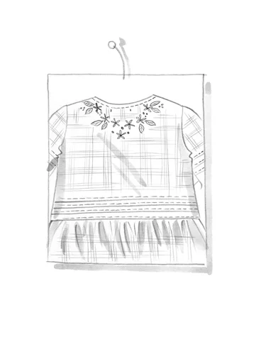 Bluse „Tanne“ aus Öko-Baumwolle - dunkellilie