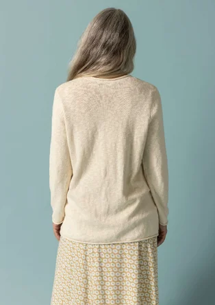 “Abby” favourite sweater in organic/recycled cotton - undyed